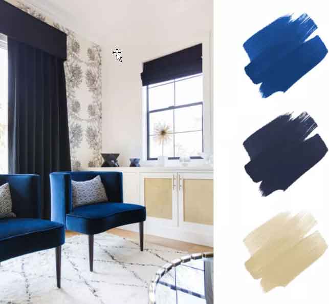 ایجاد سبک مدرن و معاصر در منزلتان با رنگ های آبی دریایی و مشکی 