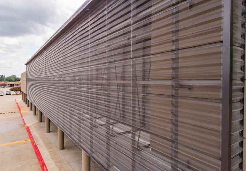 نمای پانلی فولادی کاروگیت شده (Corrugated Steel Panels)