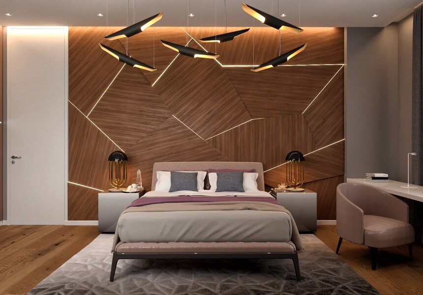 طراحی دکوراسیون داخلی اتاق خواب مدرن