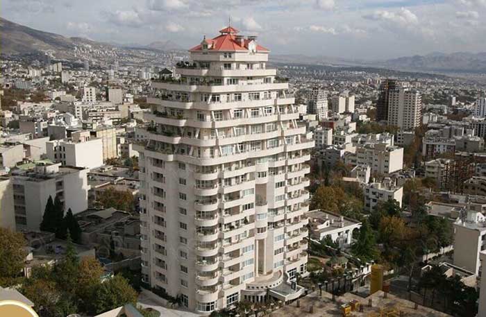 ساختمان نارسیس که در لیست خانه های لوکس الهیه تهران است